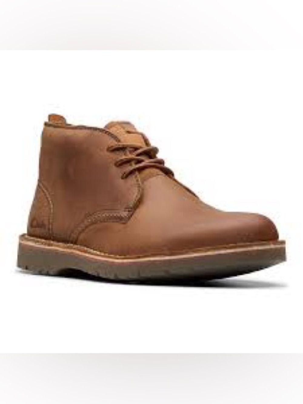 Clarks Men's Tan Leather Chukka Boots